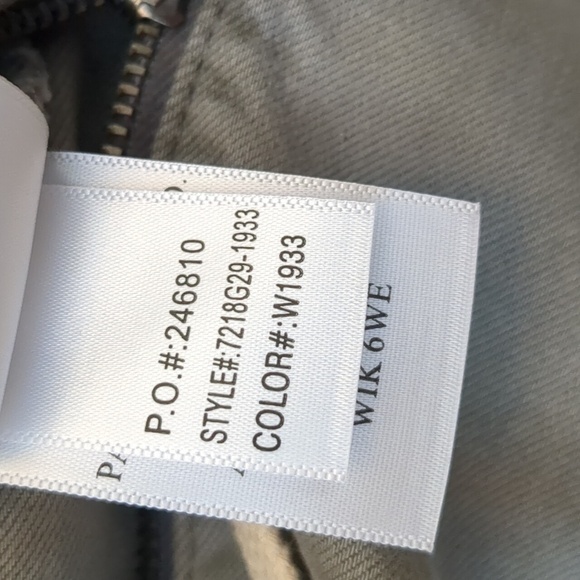 Paige Carly Grey Button-Up Utility Jumpsuit wide leg size 4 - Picture 11 of 11